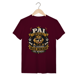 Nome do produto Camiseta Pai Oficial do Cachorro Mais Mimado do Mundo