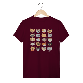 Nome do produto Camiseta Cats Emoticons