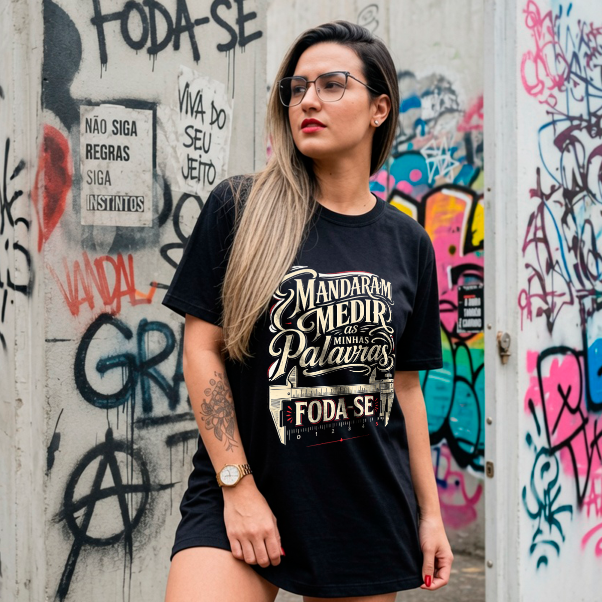 CAMISA, MANDARAM MEDIR MINHAS PALAVRAS