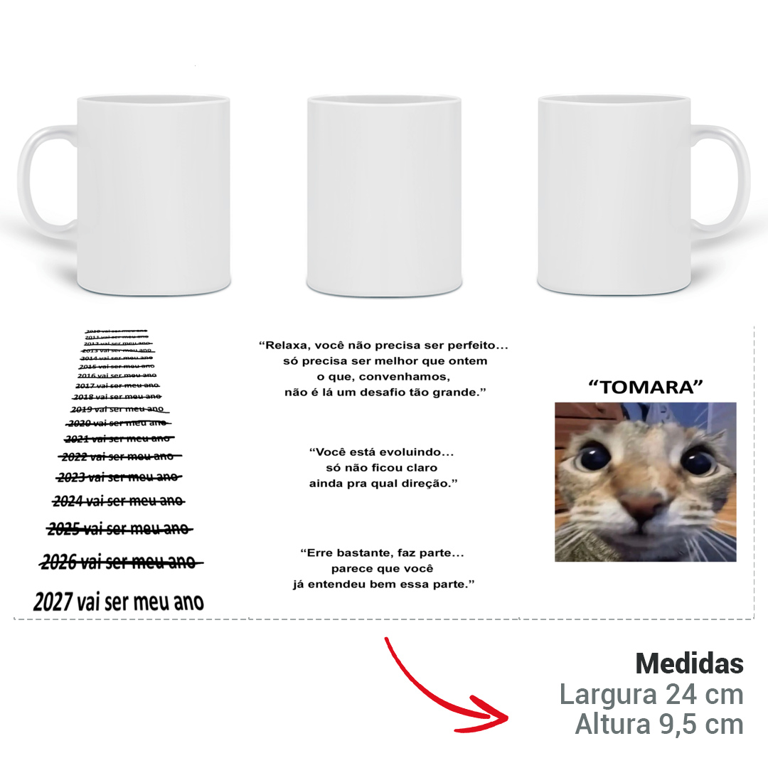 Nome do produto: VAI SER MEU ANO (CANECA)