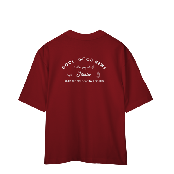 0010OS - Camiseta Oversized Good News