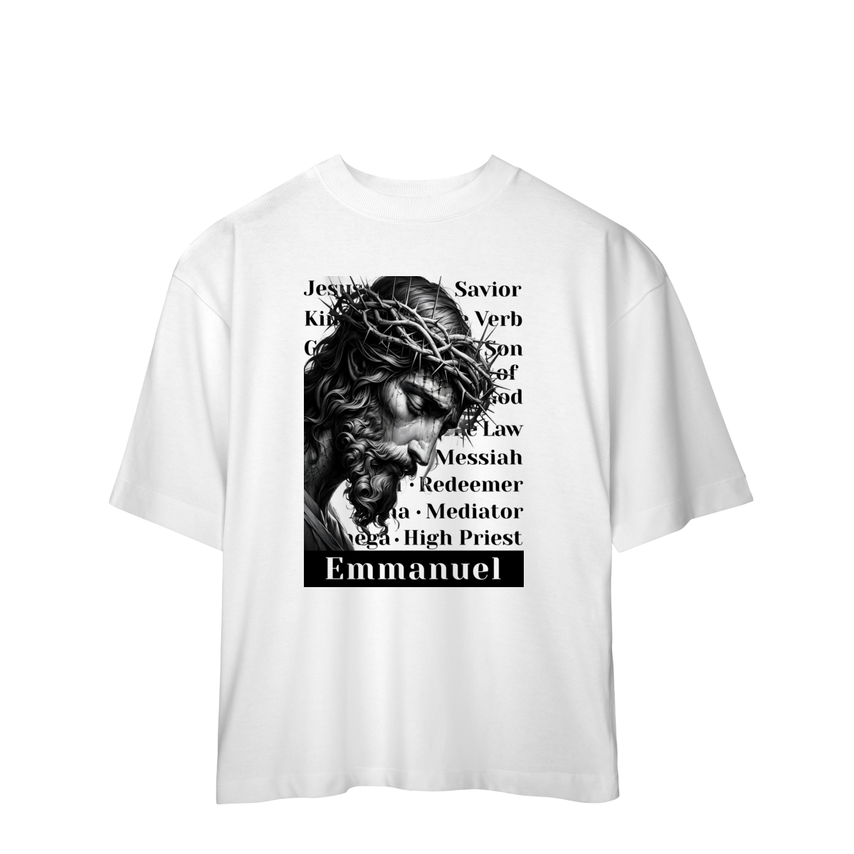 Nome do produto: 0002OS - Camiseta Oversized Emmanuel