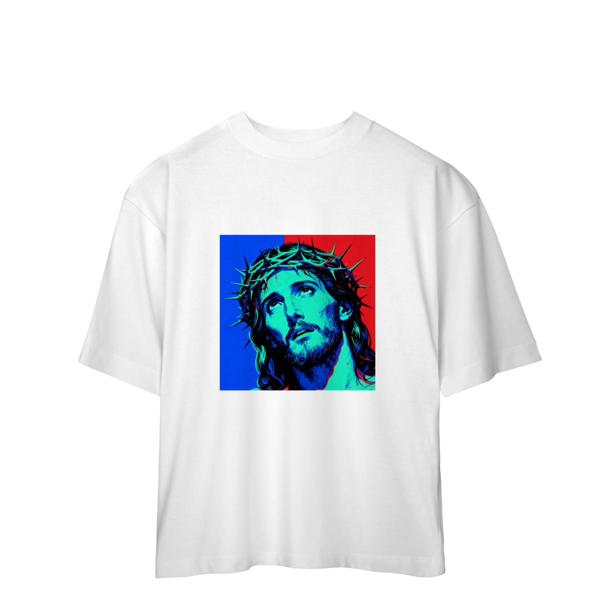 Nome do produto: 0072OS - Camiseta Oversized Jesus Cristo