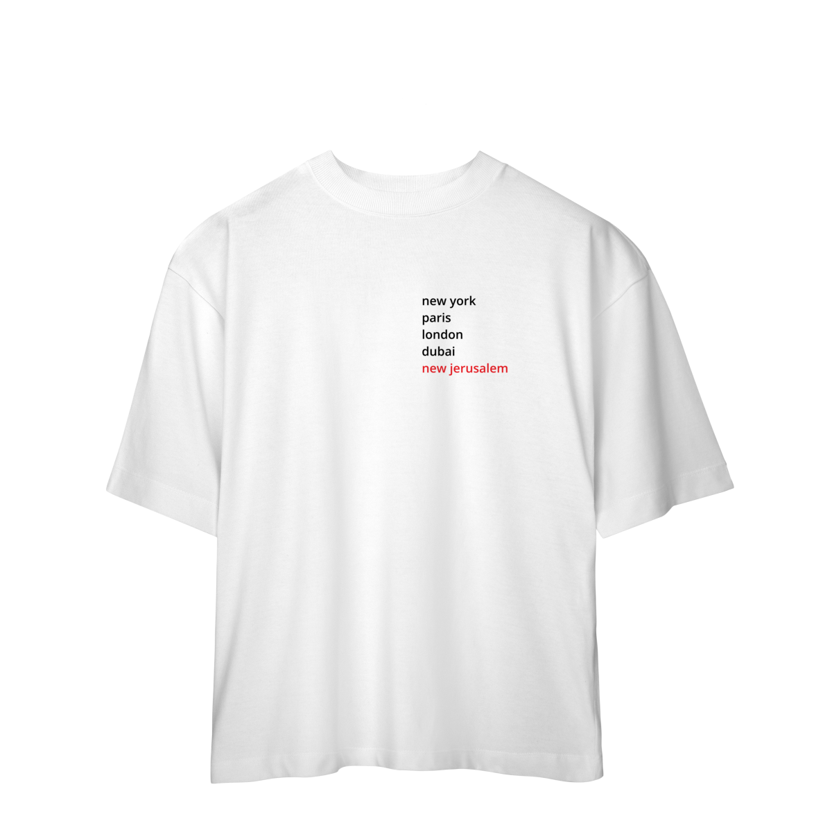 0021OS - Camiseta Oversized New Jerusalem