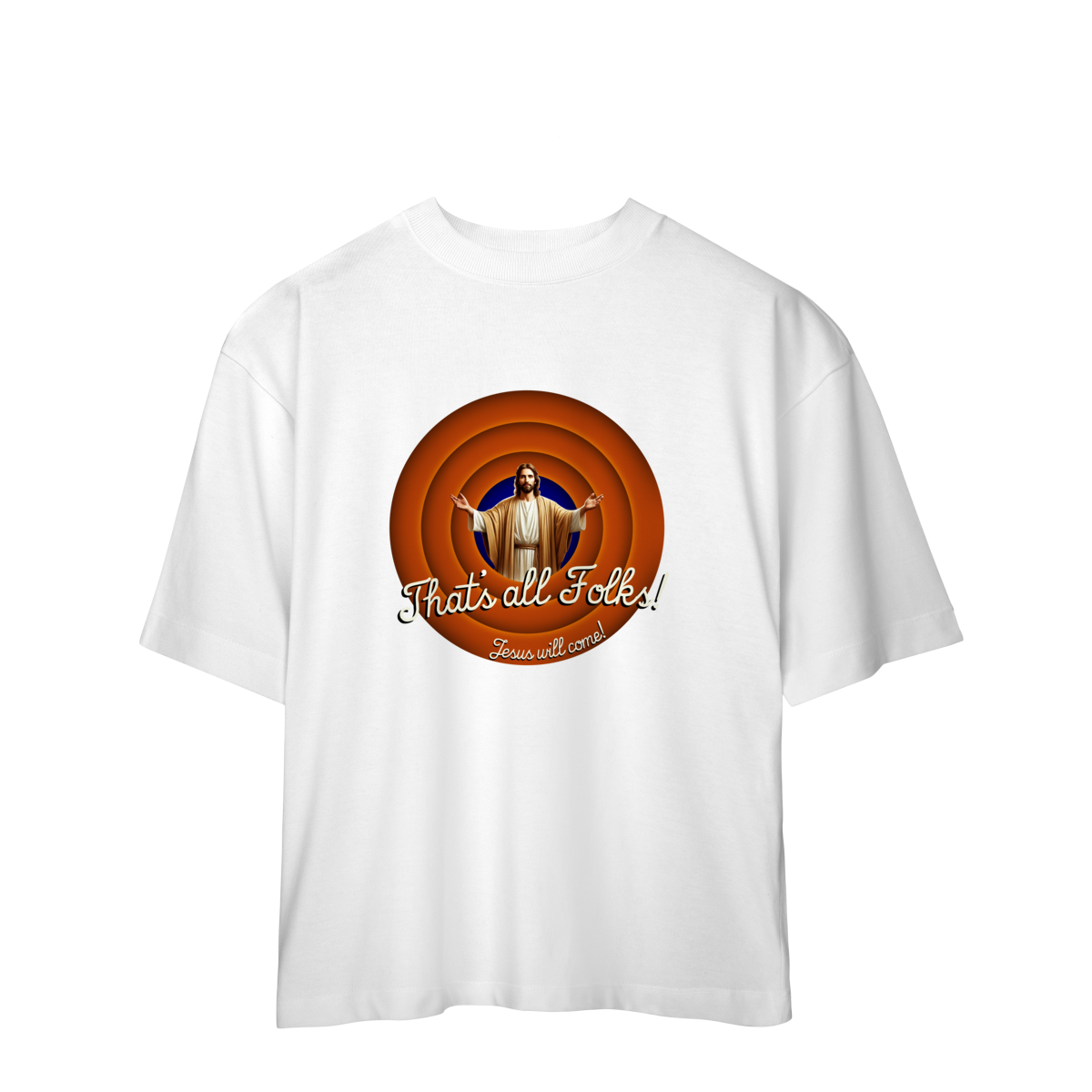 Nome do produto: 0056OS - Camiseta Oversized Thats All Folks