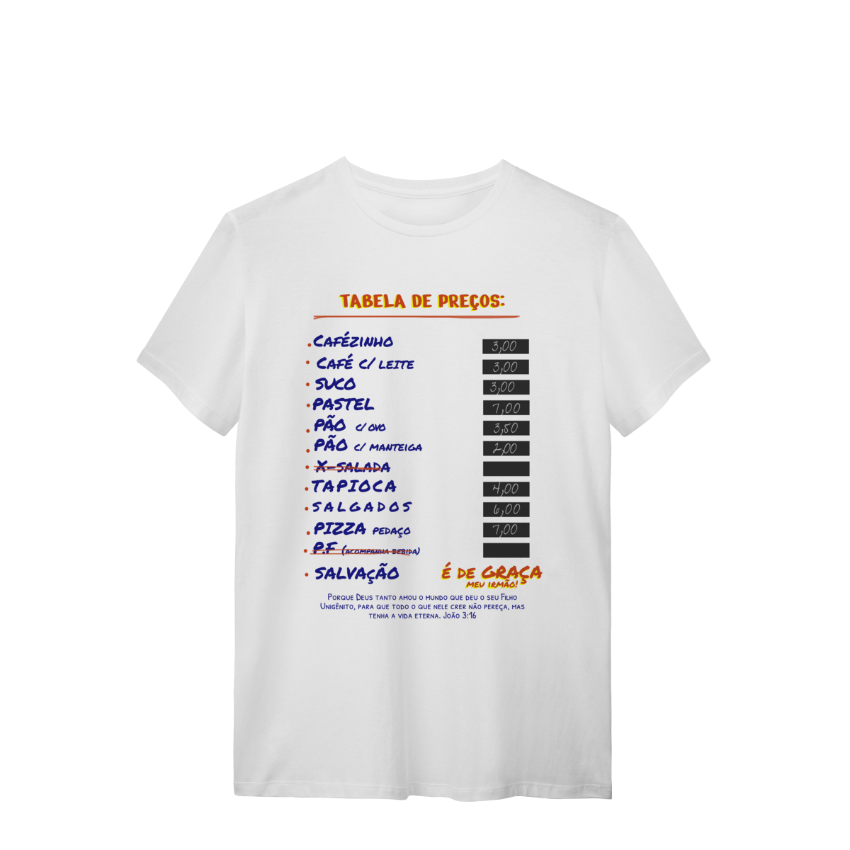 Nome do produto: 0055 - Camiseta Unissex Graça