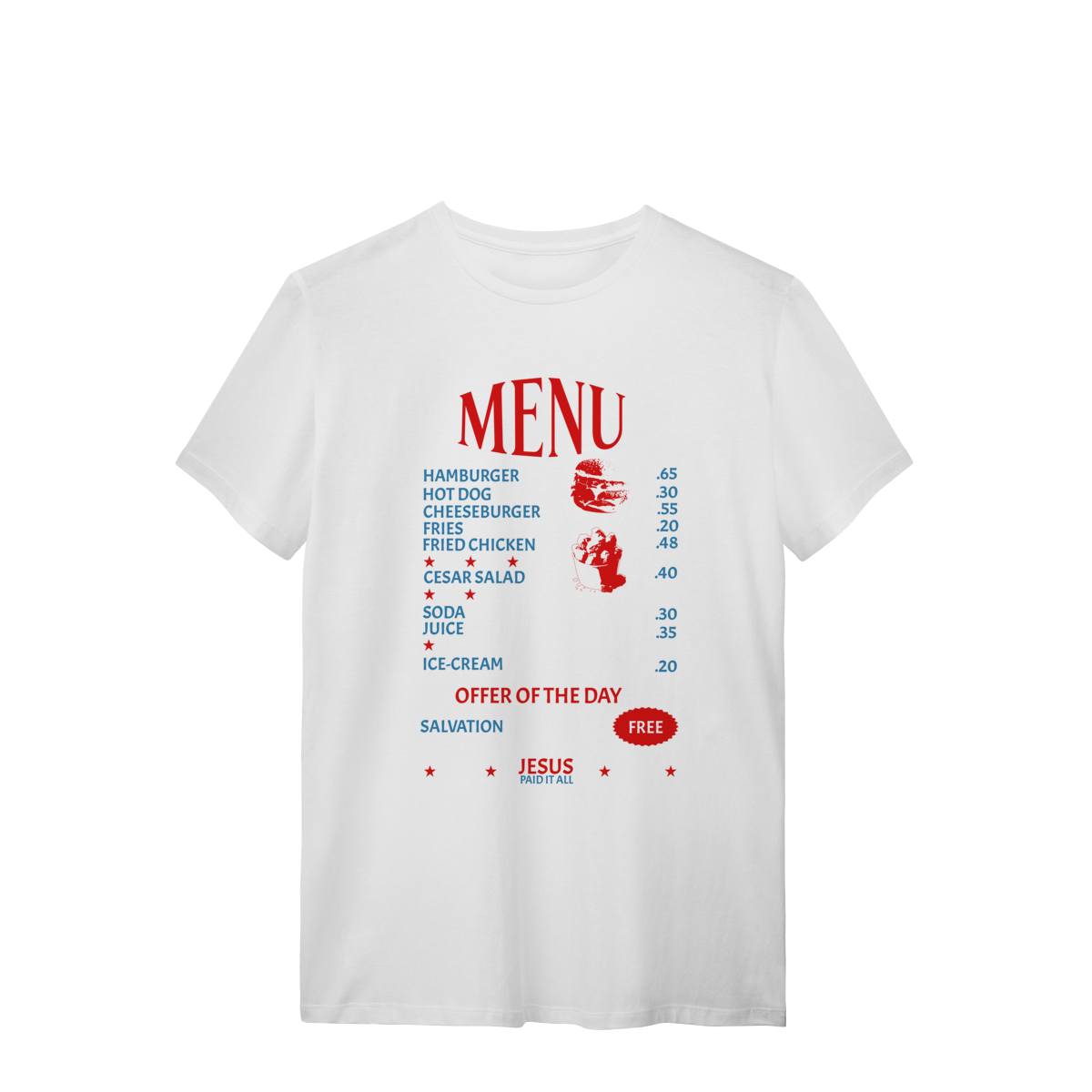 Nome do produto: 0051 - Camiseta Unissex MENU