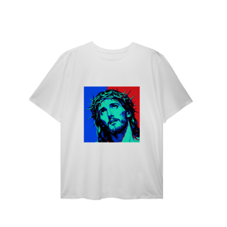 Nome do produto 0072PS - Camiseta Plus Size Jesus Cristo