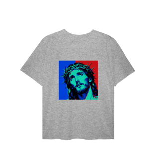 Nome do produto 0072PS - Camiseta Plus Size Jesus Cristo