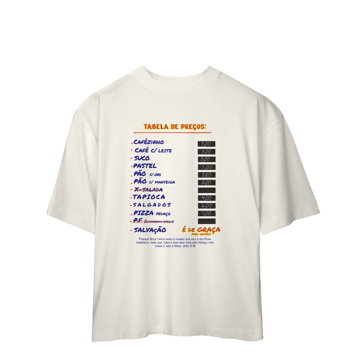 Nome do produto: 0055OS - Camiseta Oversized Graça