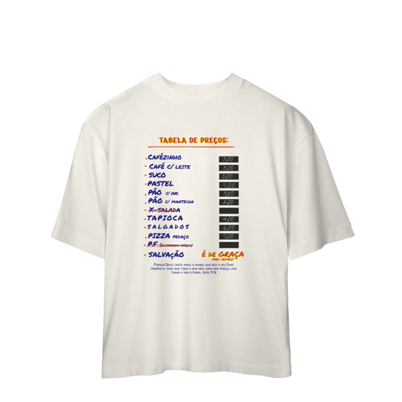 0055OS - Camiseta Oversized Graça