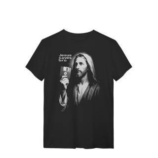 Nome do produto 0022 - Camiseta Unissex Jesus Saves Bro