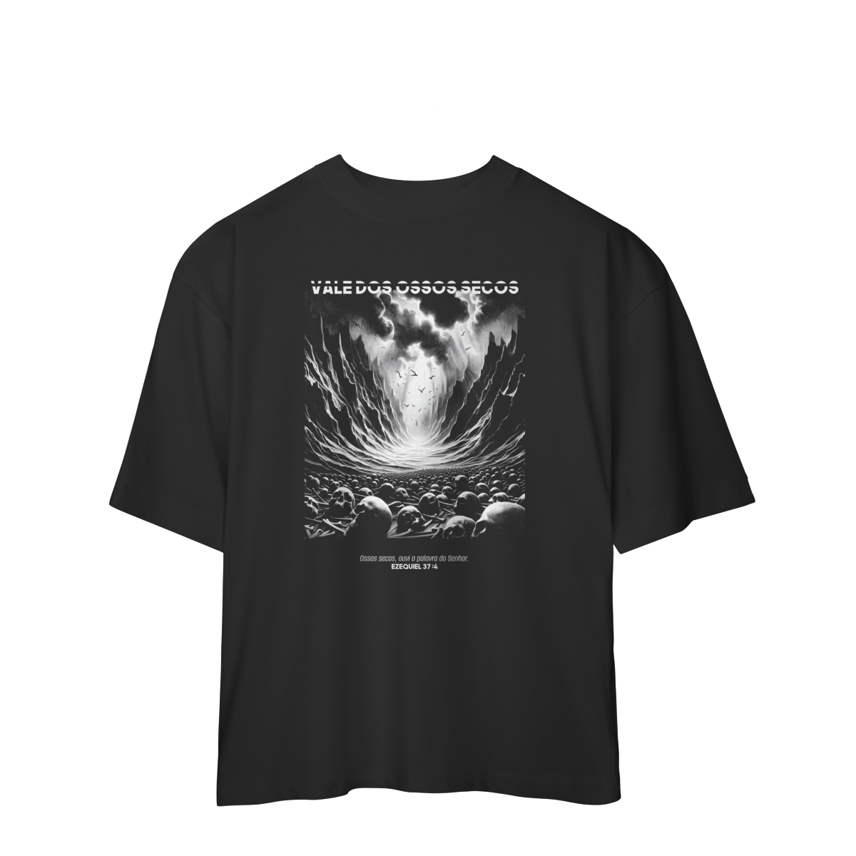 Nome do produto: 0005OS - Camiseta Oversized Ossos Secos