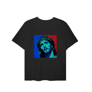 Nome do produto 0072PS - Camiseta Plus Size Jesus Cristo