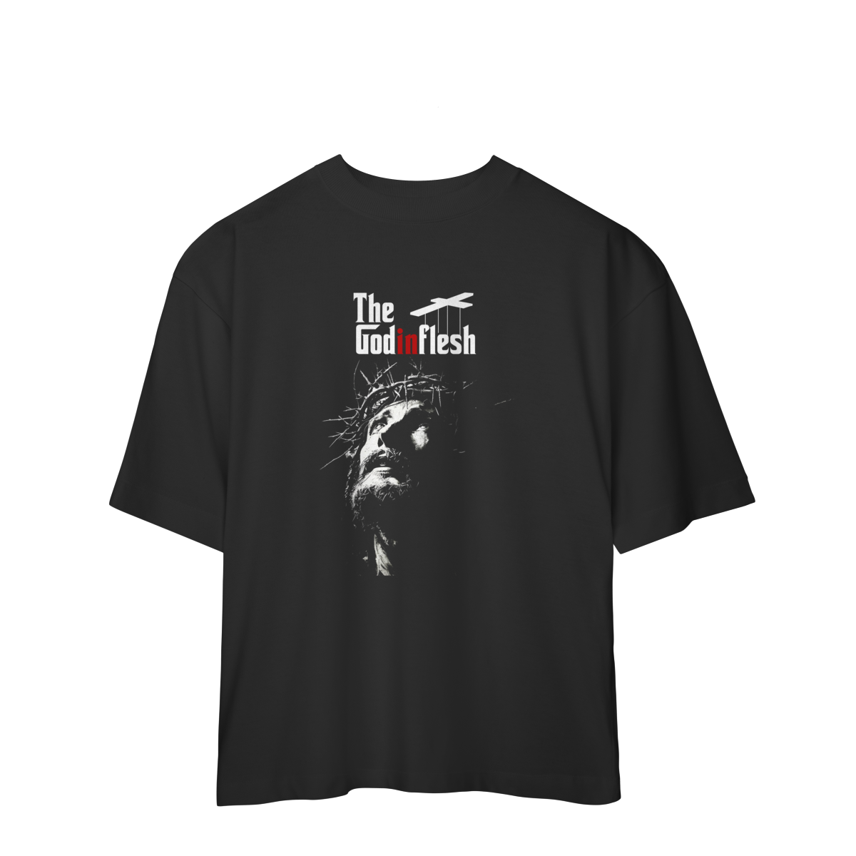 Nome do produto: 0054OS - Camiseta Oversized The God in Flesh
