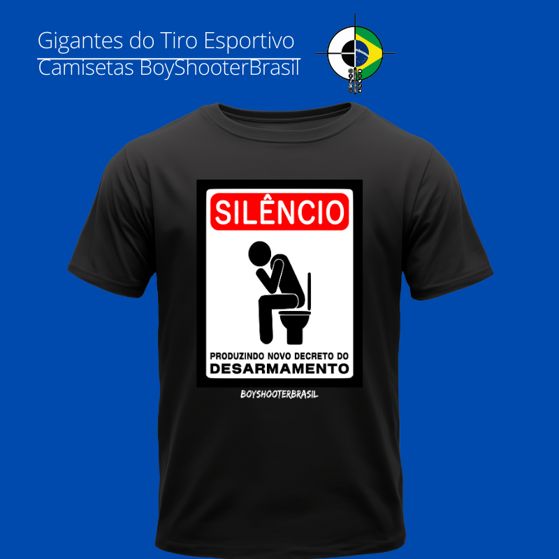 Nome do produto: Silêncio, Estamos Produzindo! BoyShooterBrasil Quality