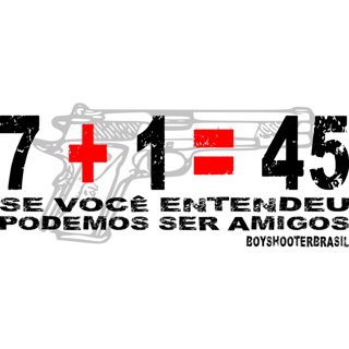 Nome do produto 7+1=45 amigos BoyShooterBrasil Quality