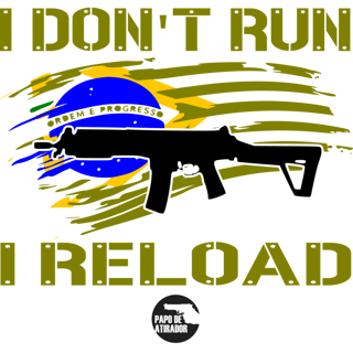 Nome do produto I Don't Run Papo de Atirador Quality