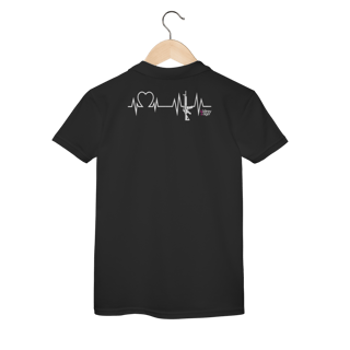 Nome do produto Camisa Polo Feminina Batimento Cardíaco Atirador Esportivo Aldrey Zago
