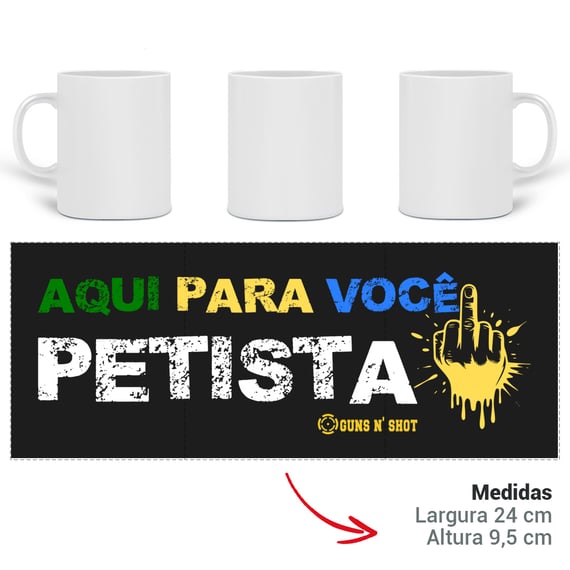 Caneca Aqui para Você! Guns N' Shot CAC