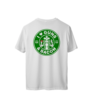 Nome do produto I Love Guns N' Bacon Pólvora e Mato Dry Fit UV