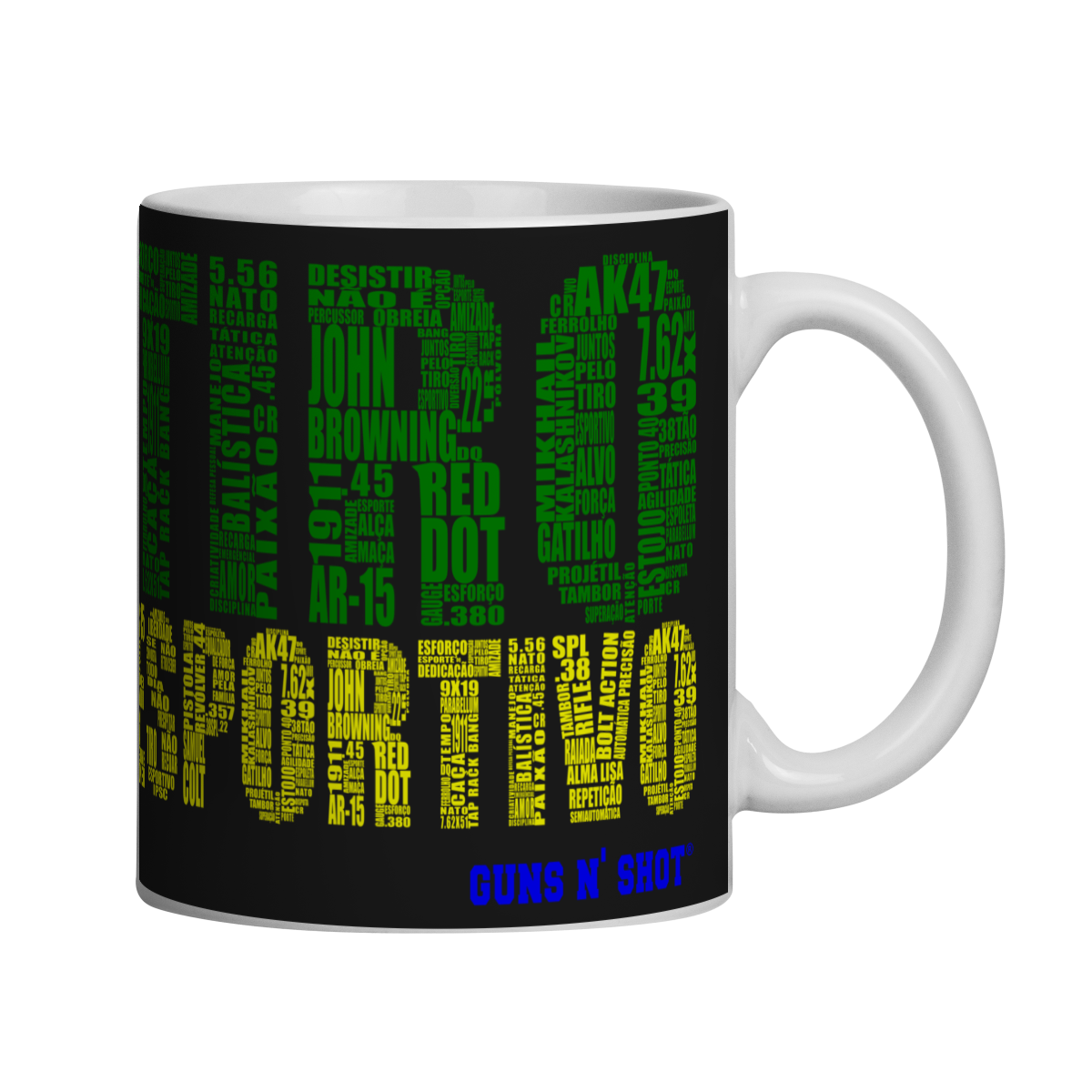 Nome do produto: Caneca Quebra Cabeça Guns N\' Shot CAC