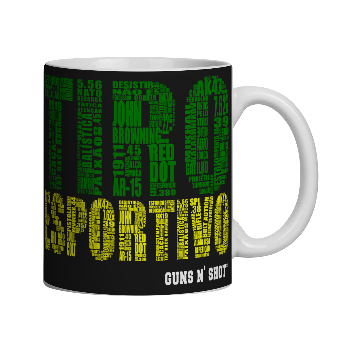 Nome do produto: Caneca Quebra Cabeça Tiro Esportivo