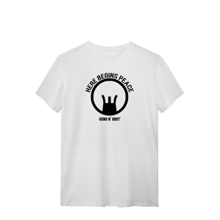 Nome do produto Here begins peace Tiro Esportivo Quality