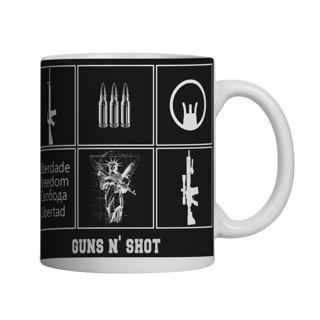 Nome do produto Caneca Symbols of Freedom Guns N' Shot Tiro Esportivo