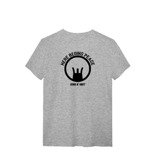 Nome do produto Here begins peace Tiro Esportivo Quality