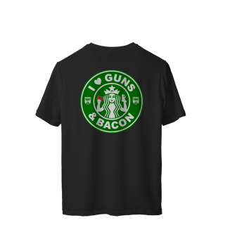 Nome do produto I Love Guns N' Bacon Pólvora e Mato Dry Fit UV