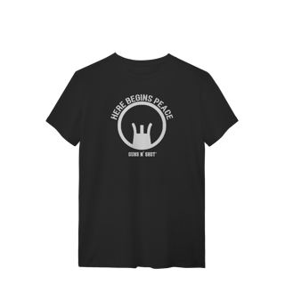 Nome do produto Here begins peace Tiro Esportivo Quality