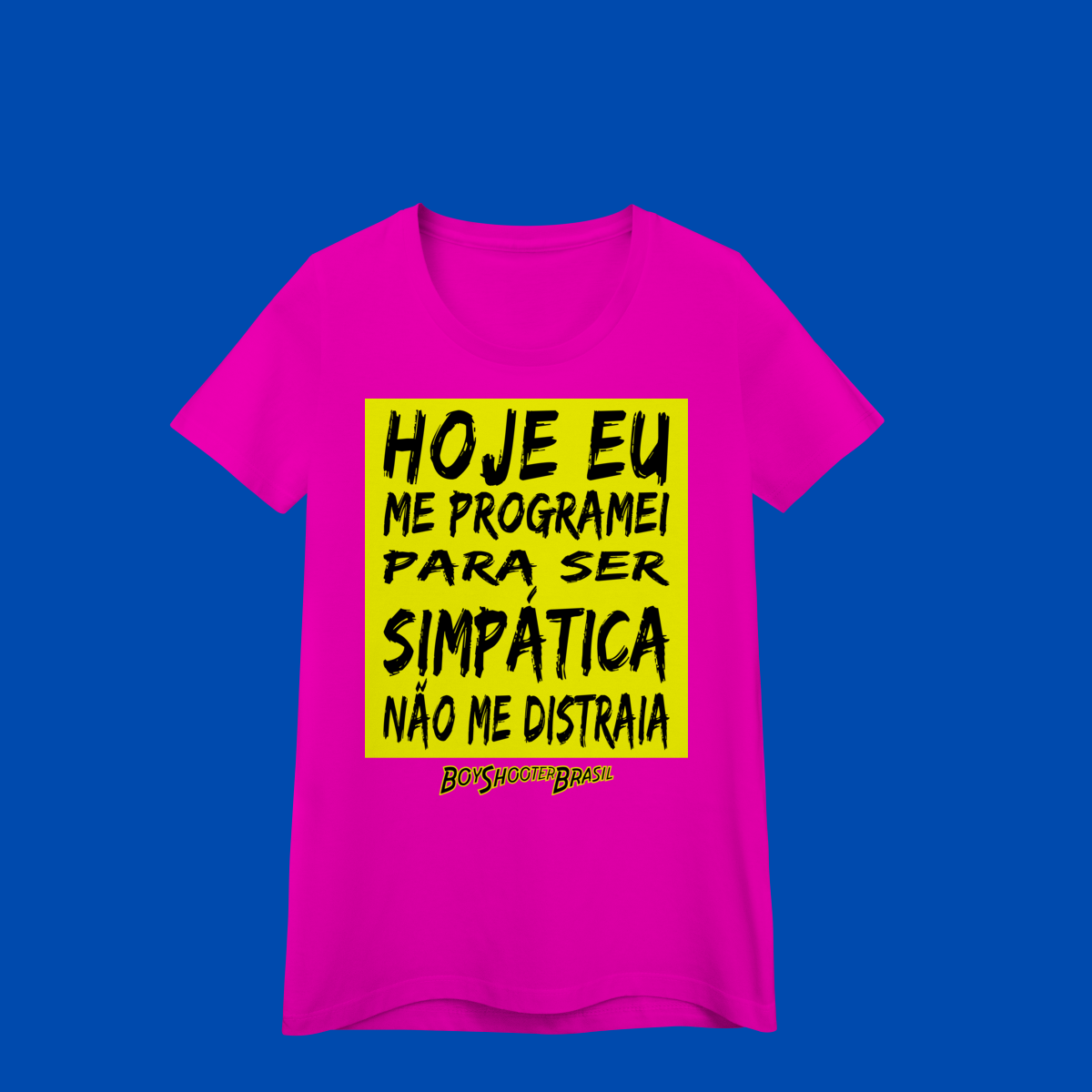 Nome do produto: Não me distraia mulher BoyShooterBrasil Baby look