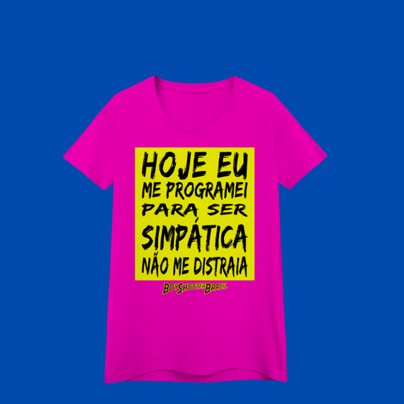 Não me distraia mulher BoyShooterBrasil Baby look