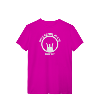 Nome do produto Here begins peace Tiro Esportivo Quality