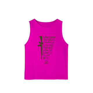 Nome do produto Liberdade Guns N' Shot Armamentismo Regata Dry Fit UV