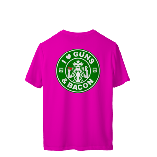 Nome do produto I Love Guns N' Bacon Pólvora e Mato Dry Fit UV