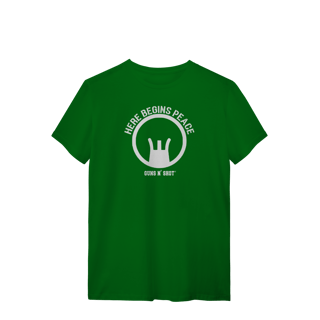 Nome do produto Here begins peace Tiro Esportivo Quality