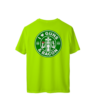 Nome do produto I Love Guns N' Bacon Pólvora e Mato Dry Fit UV