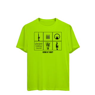 Nome do produto Symbols of Freedom Guns N' Shot Tiro Esportivo Dry Fit UV