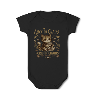 Body Bebê Rock “Little Rocker” – Estilo Alice In Chains