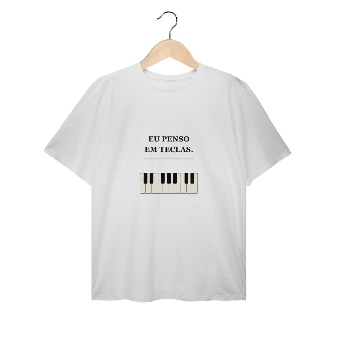 Eu penso em teclas | T-Shirt Plus Size