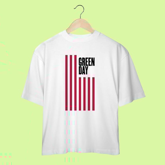 Camiseta Oversized Green Day American Idiot