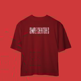 Nome do produtoCamiseta Oversized Simple Creatures