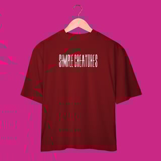 Nome do produtoCamiseta Oversized Simple Creatures