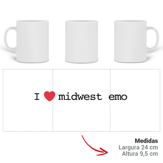 Nome do produtoCaneca - I Love Midwest Emo