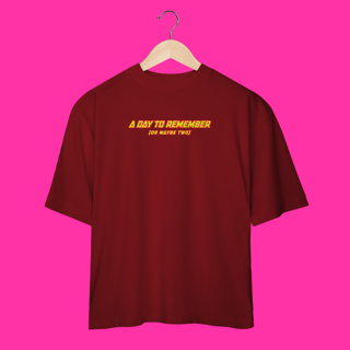 Nome do produtoOversized - A Day To Remember (or two)