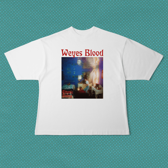 Camiseta Oversized Weyes Blood - Titanic Rising