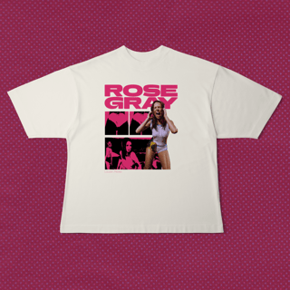 Nome do produtoCamiseta Oversized Rose Gray - Louder, Please