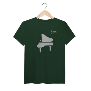Camiseta Premium Algodão Pima Piano Música Clássica